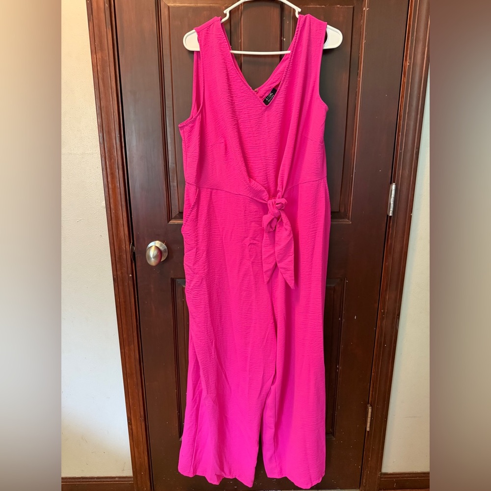 MSK Pink Sleeveless Jumpsuit